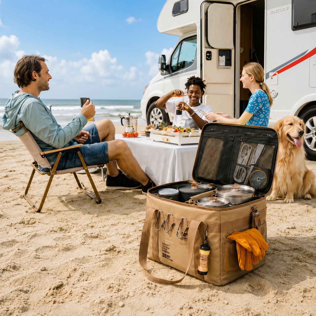 CampVault | Aufbewahrungstasche Alles griffbereit beim Camping