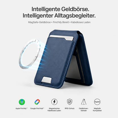 OmniWallet | MagSafe-Lederbörse mit Find My, RFID & Wireless Charging