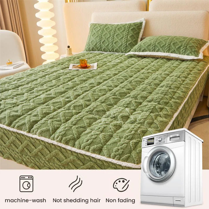 CozySleep Set | Wärmendes Flanell-Spannbetttuch für Kuschelige Nächte