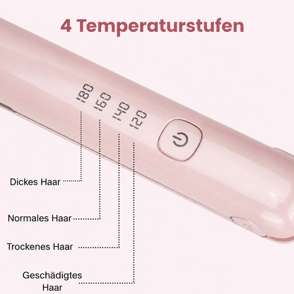 CurlNGo | 2-in-1 Lockenstab und Glätteisen für glänzendes Haar