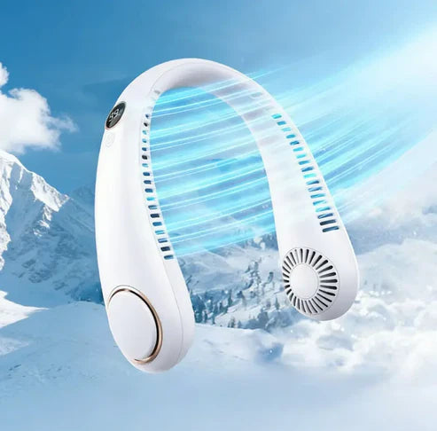 BreezeNeck | Tragbarer Nackenventilator für sofortige Abkühlung.