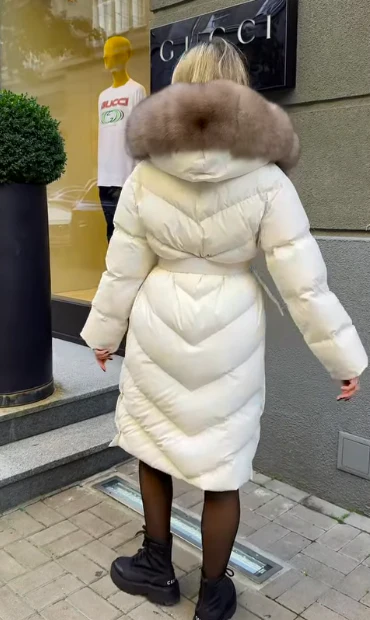 puffercoat | Eleganter Wintermantel mit extra warmer Daunenfüllung