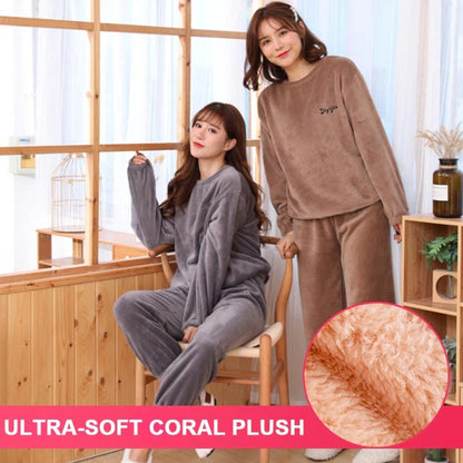 WarmHaven SET | Fluffy Damespyjama für Direktkomfort und Gemütlichkeit