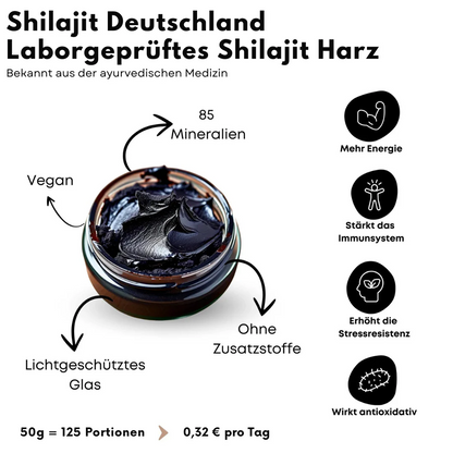 Pure Shilajit | 100 Prozent Reines Himalaya Harz