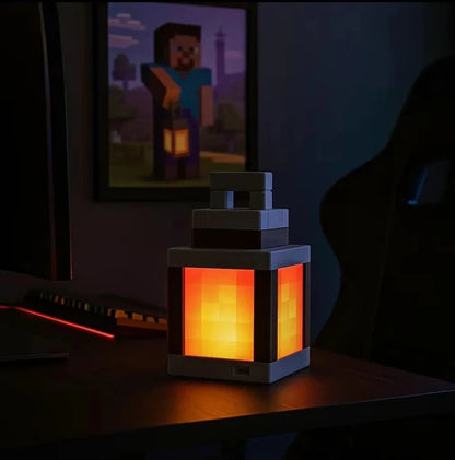 Minecraft Lampe | Charmante Laterne für Gemütliche Abende