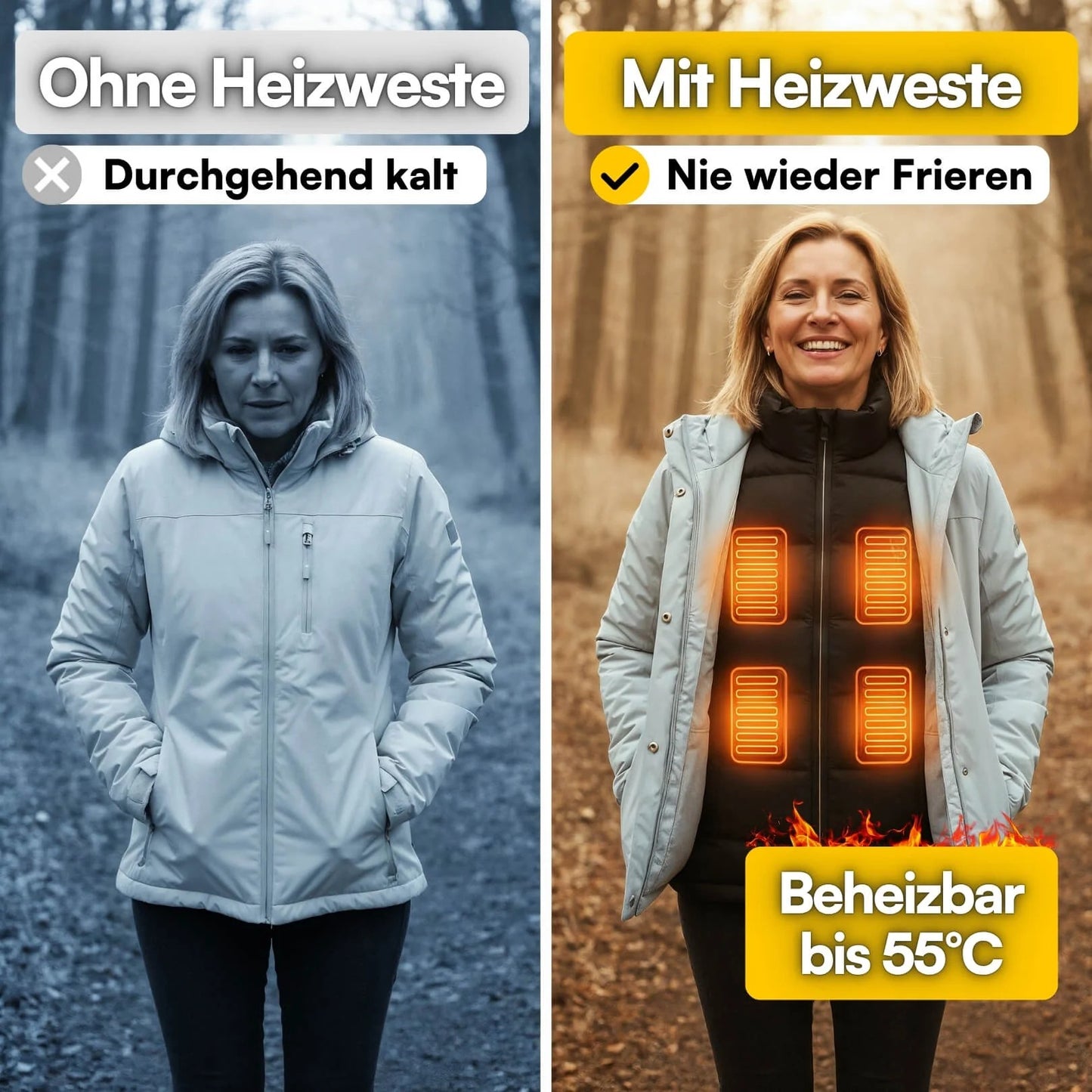 CozyTemp | Behewest Weste für Rundum Komfort