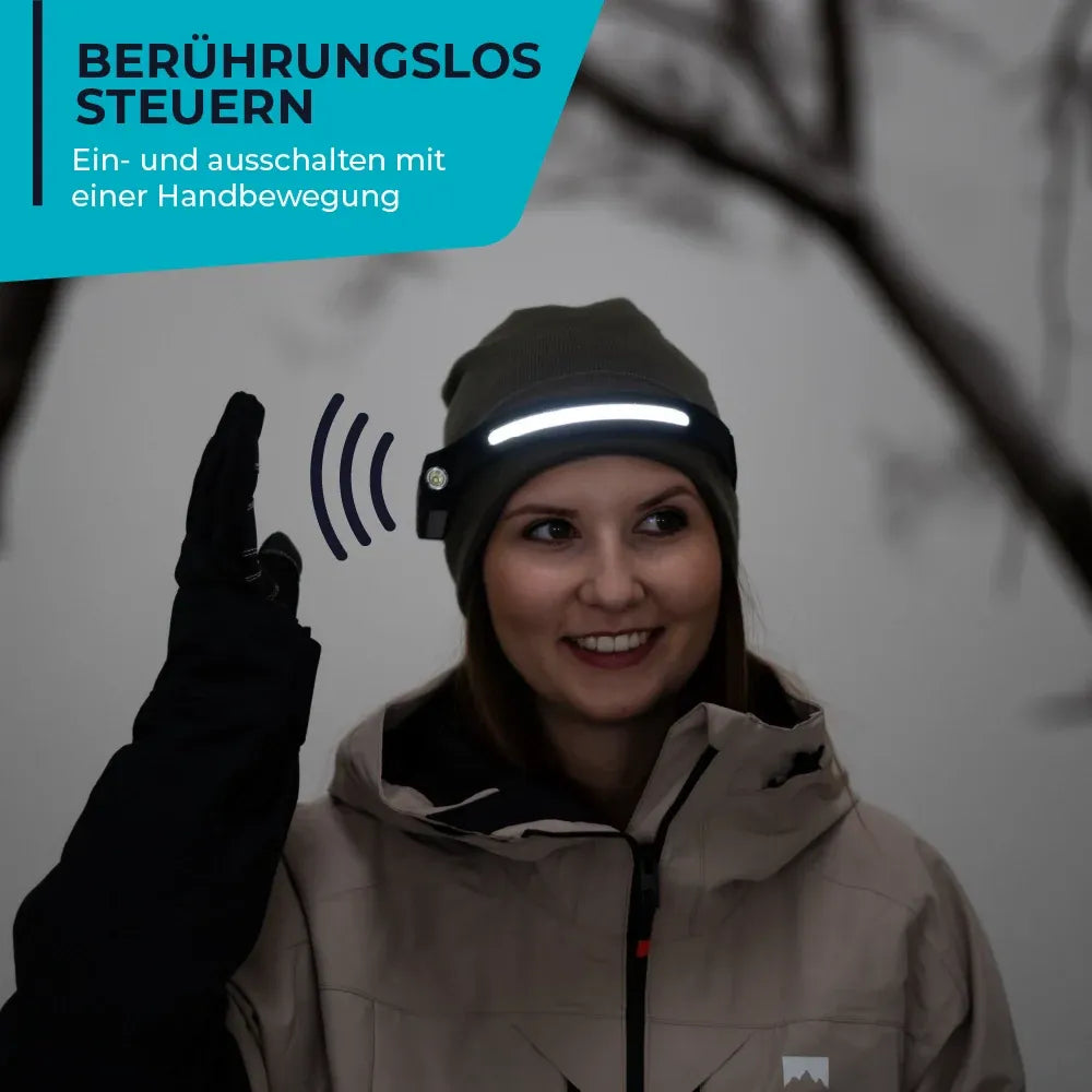 GlowBeam | USB-Stirnlampe für Laufen & Outdoor-Abenteuer