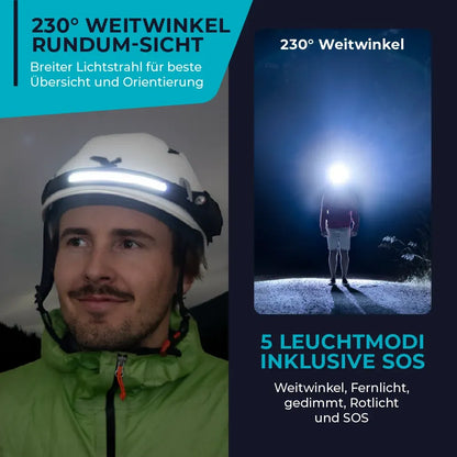 GlowBeam | USB-Stirnlampe für Laufen & Outdoor-Abenteuer