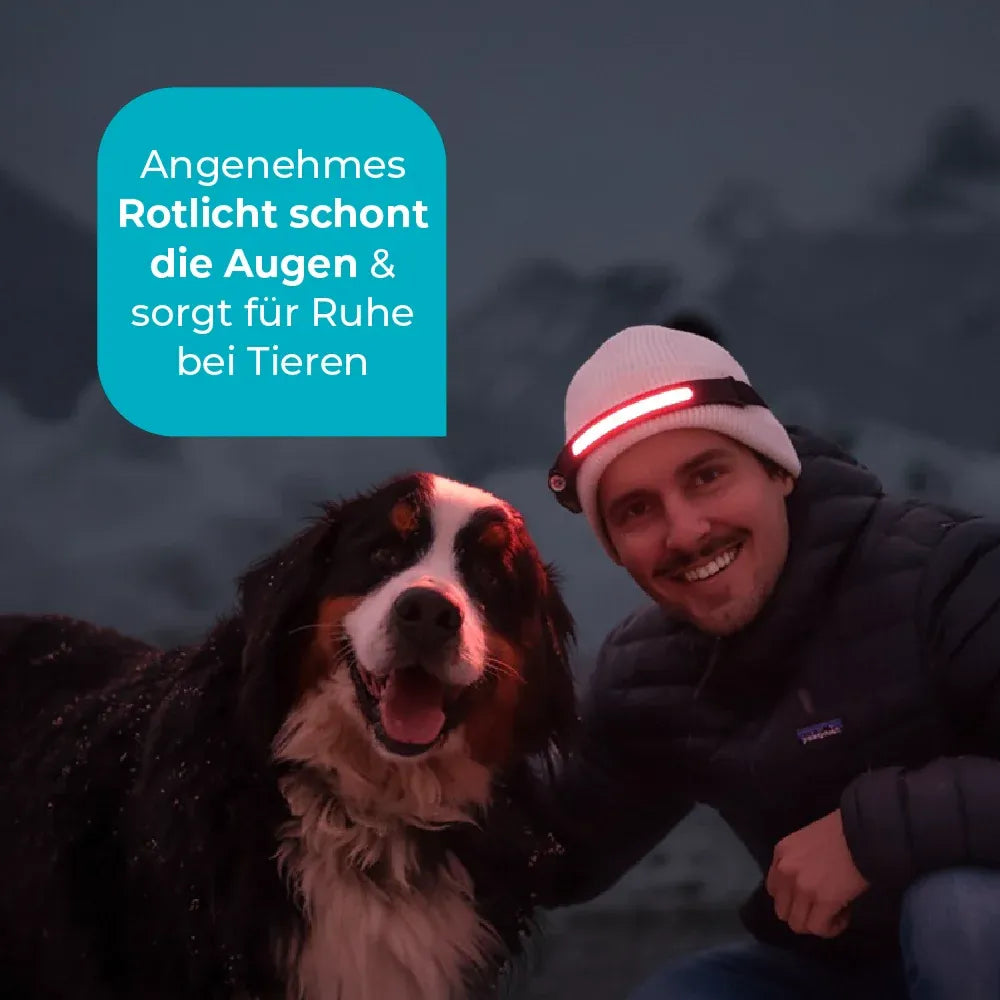 GlowBeam | USB-Stirnlampe für Laufen & Outdoor-Abenteuer