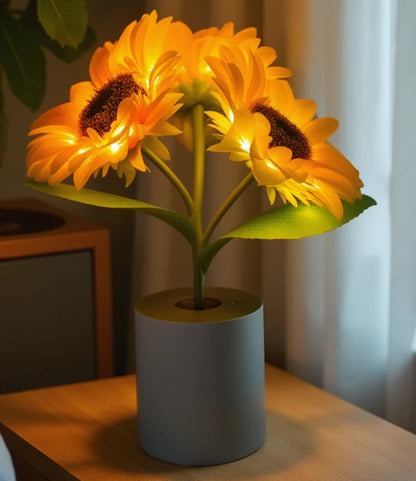 SunGlow | Warme Sonnenblumenlampe für Gemütliche Entspannung