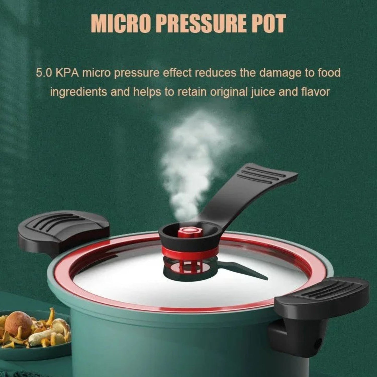 QuickPress | Mini-Schnellkochtopf für blitzschnelles Kochen