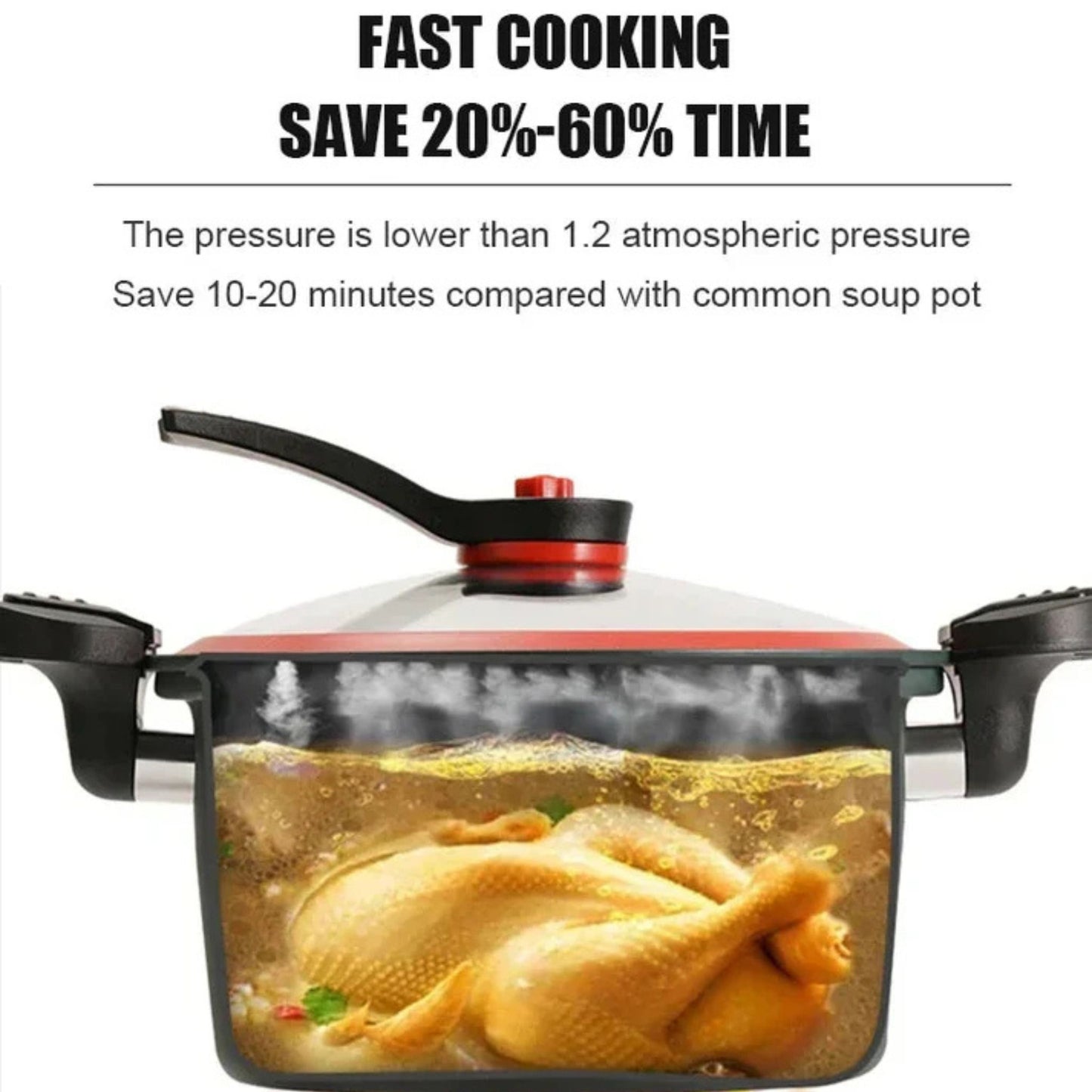 QuickPress | Mini-Schnellkochtopf für blitzschnelles Kochen