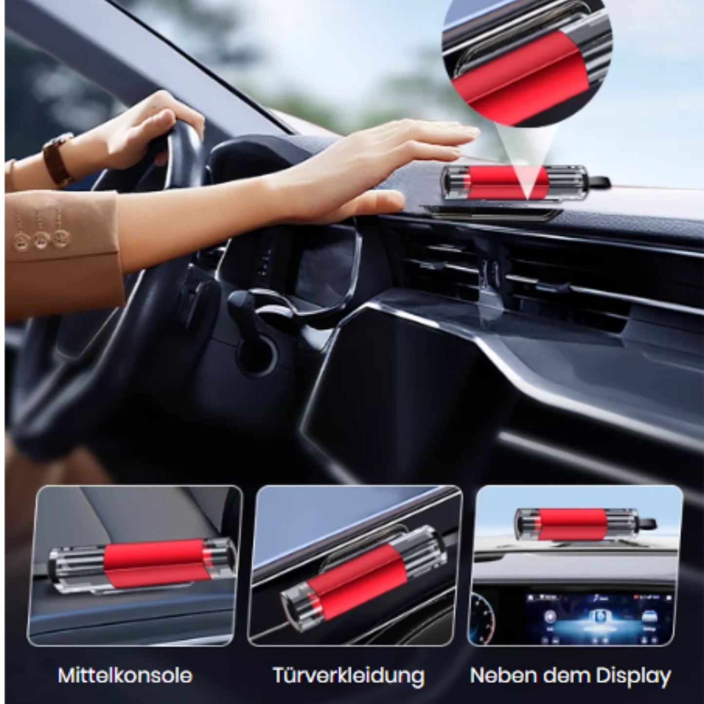 SwiftEscape | Kompakter Nothammer & Gurtschneider