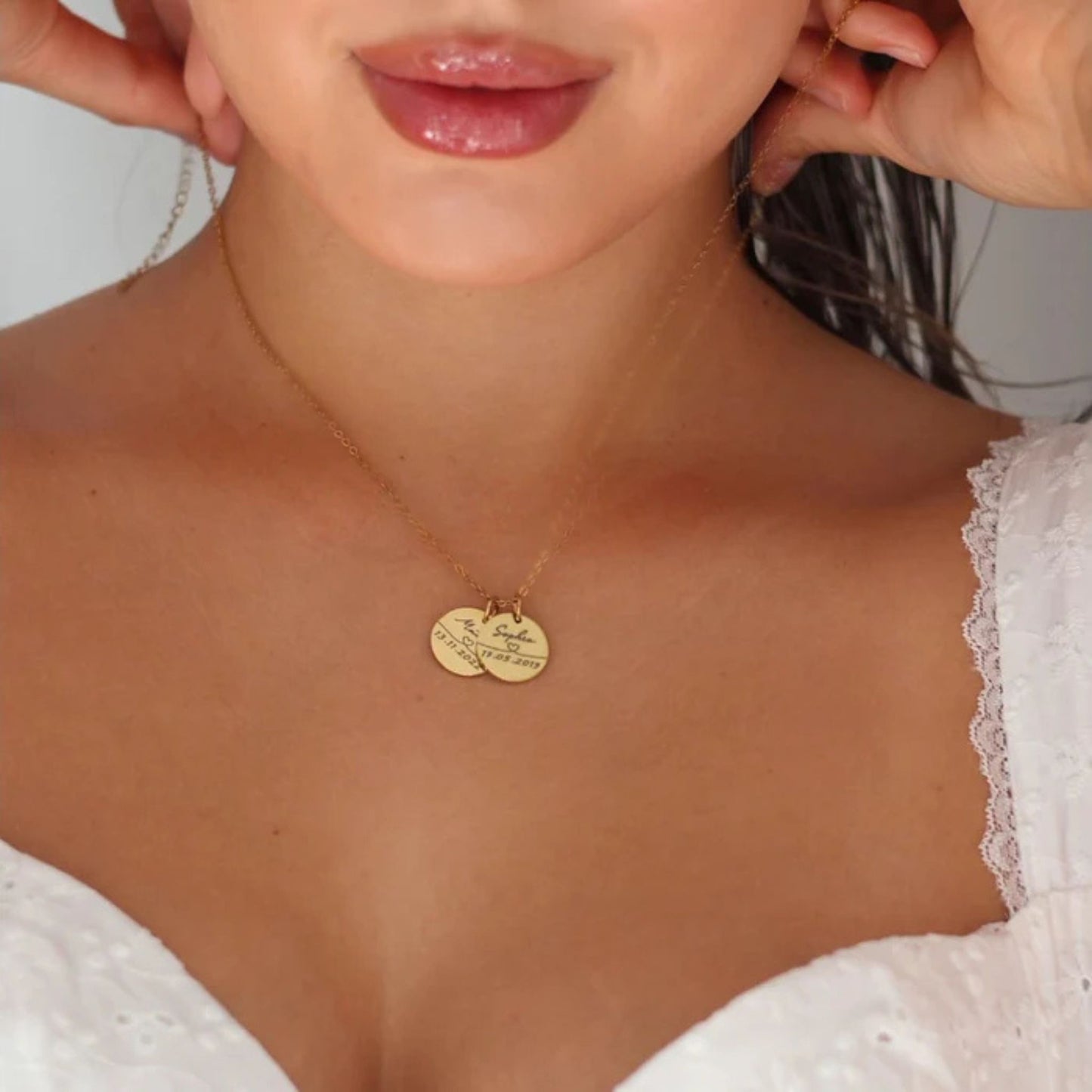 Memora | Gravierte Namenskette mit Datum – Für Erinnerungen, die bleiben