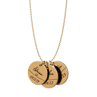 Memora | Gravierte Namenskette mit Datum – Für Erinnerungen, die bleiben