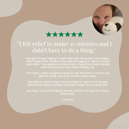 DreamCuddle | Beruhigendes Gewichtstofftier für Tiefenentspannung