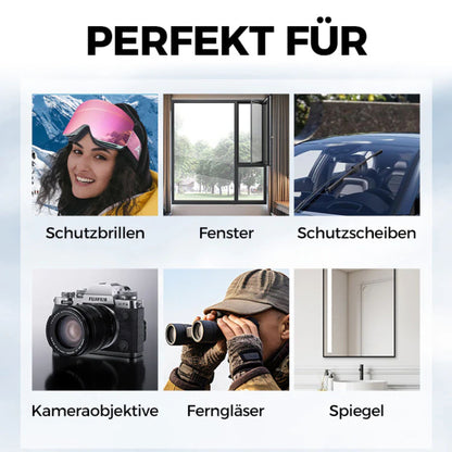 ClearView | Antibeschlag-Tuch für Sofort Klare Sicht auf Brillen & Helme