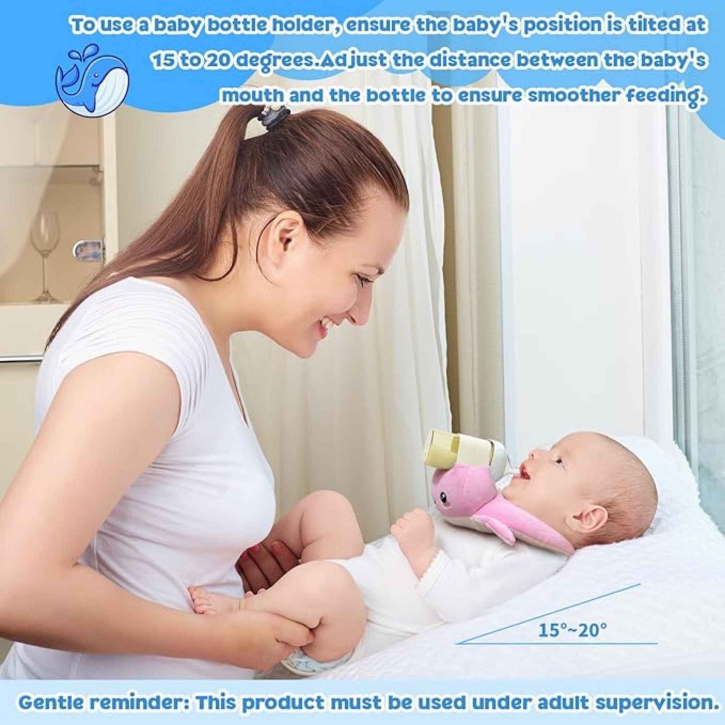 BabyEase | Freihändiges Stillkissen für Entspanntes Füttern