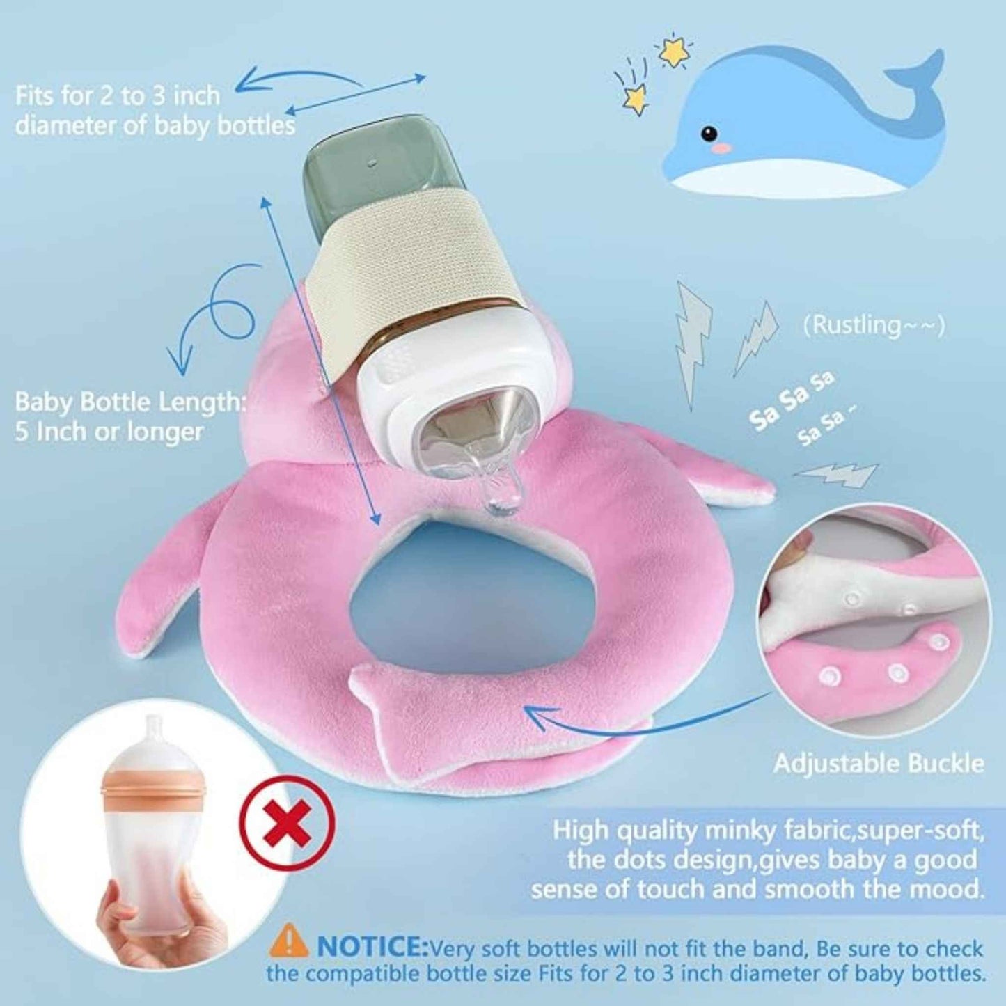 BabyEase | Freihändiges Stillkissen für Entspanntes Füttern