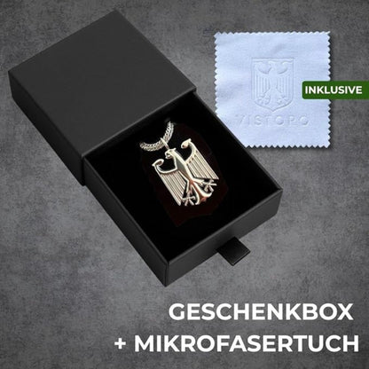 IronEagle | Königskette 5mm mit Deutschland Adler Anhänger aus Edelstahl