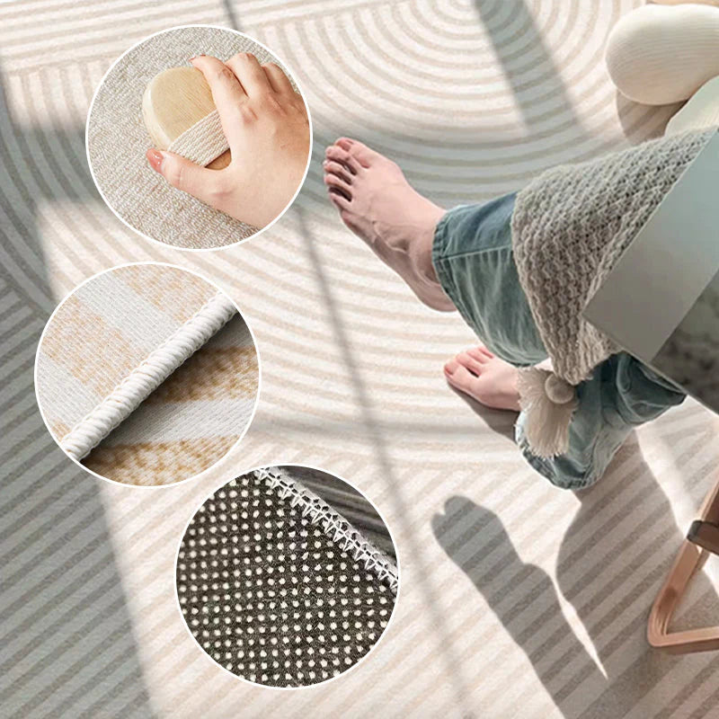 SoftLuxe | Moderner Creme-Teppich für Wohn- & Schlafzimmerkomfort