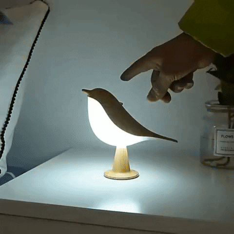 Vogel Designlampe | Kabellose LED Nachttischleuchte